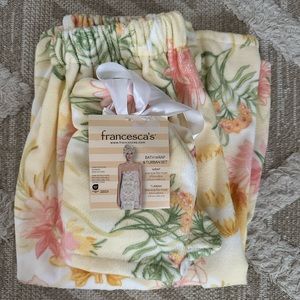Floral Bath Wrap and Turban Set